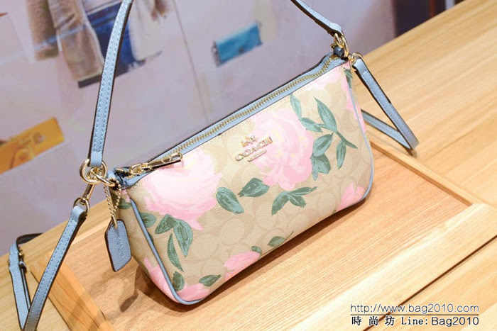 COACH蔻馳 專櫃同步 新料印花斜挎包 YKK五金LOGO 火爆實用款式 手提肩背  Chz1490